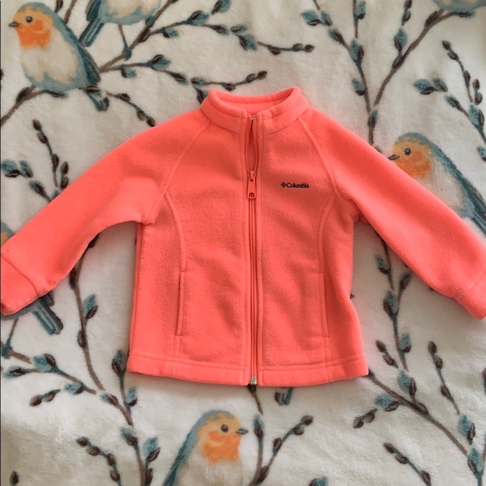 COLUMBIA ORANGE FLEECE JACKET 🌼